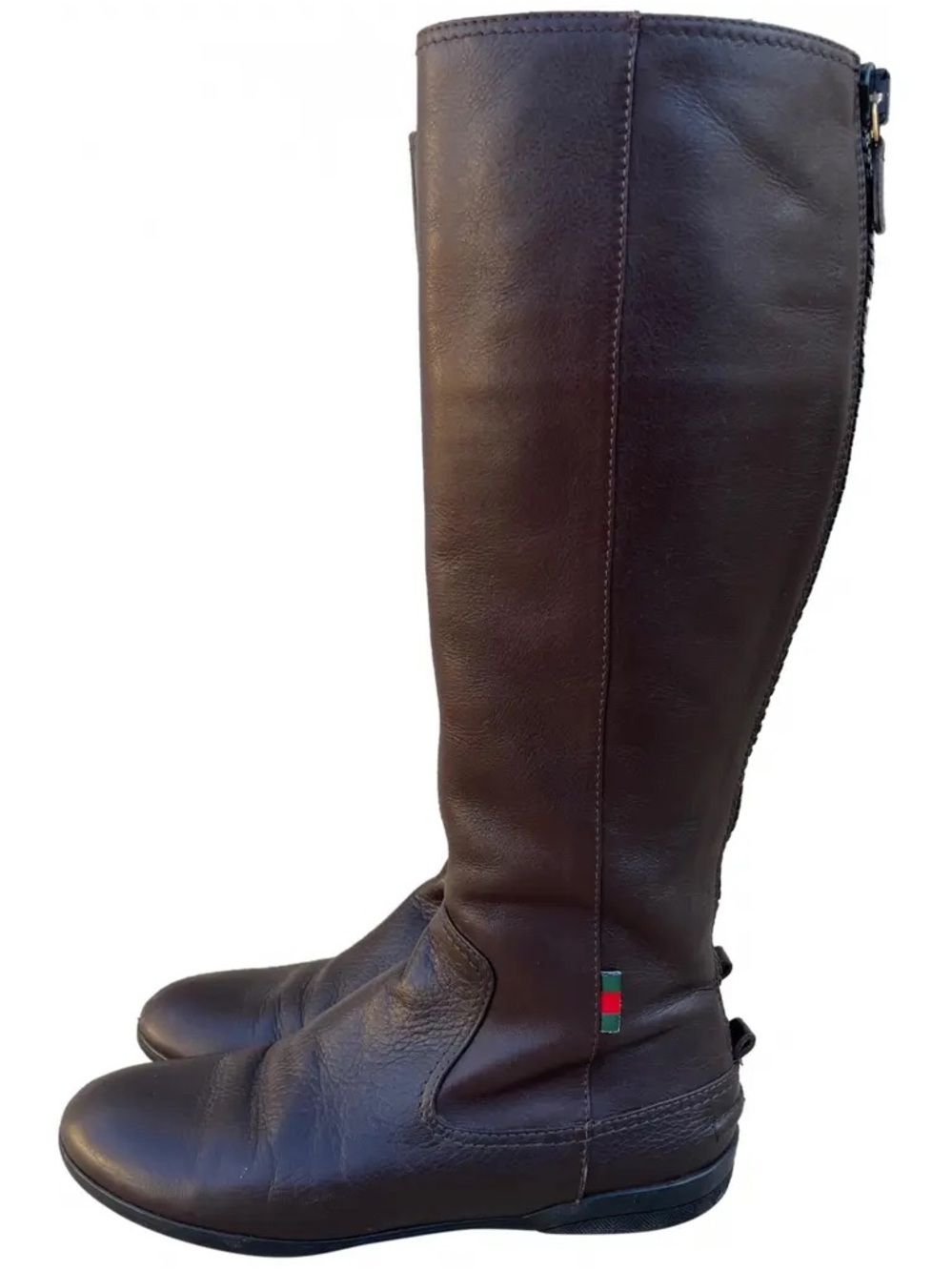 Gucci Leather Riding Boots